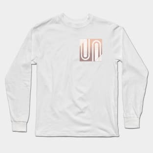 Geometric pink elegant abstract minimal Long Sleeve T-Shirt